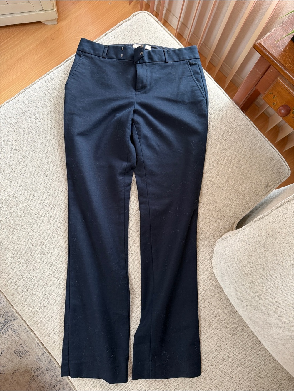 Banana Republic Navy Straight-Leg Women's Pants